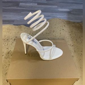 Brand new ankle wrap heeled sandal